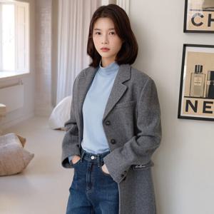 [올리브데올리브]베이직 목폴라 티셔츠 (OW4WE970)