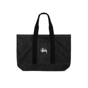 스투시 캔버스 엑스트라 라지 토트백 워시드 블랙 134253