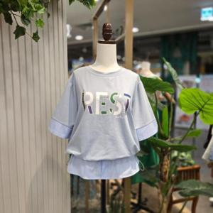 스테파니 HC05 ST남방배색레스트티셔츠T A25TS5221H4