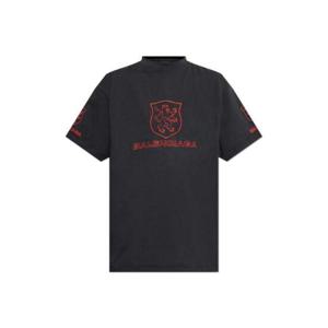 발렌시아가 라이온 클럽 오버사이즈 티셔츠 787349TRVR9 8478 TP941109451