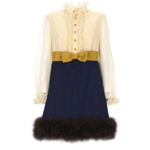 Valentino 리본 디테일 미니 드레스 6B0VADJ598T DSV TP941257850