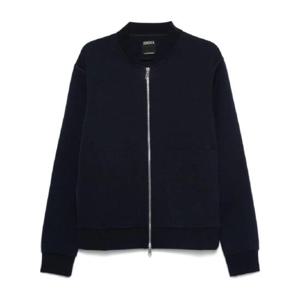 25 SS Zegna 로고 아플리케 스웨트셔츠 UE564A8ECT881 TP432495038