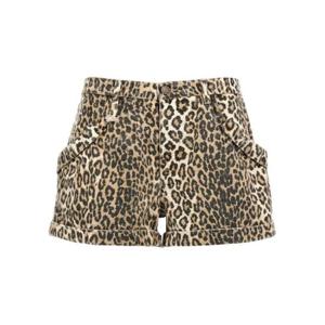 R13 레오파드 프린트 파우치 포켓 반바지 R13WD140D293A ECRULEOPARD TP934577843