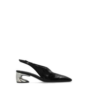 Jil Sander 스컬프트 힐 슬링백 펌프스 J15WL0047P6521 001 TP942406829