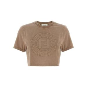 펜디 반팔 티셔츠 FS9715 ASNIF1RX9 Brown
