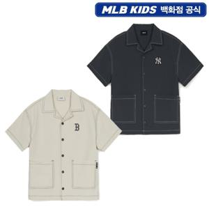 [MLB키즈]베이직 아웃도어 스티치 우븐 셔츠 (7AWSB0253)