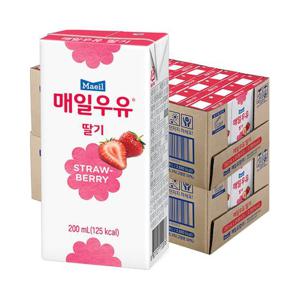 [매일유업]매일 멸균우유 딸기 200ml 48팩