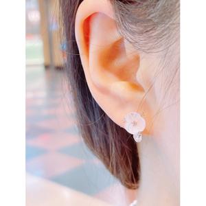 미니골드 14K 그대는 꽃 귀걸이 ETRS4092