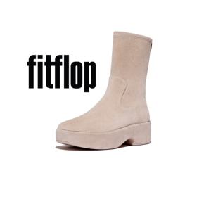 [핏플랍][F-루마] 스웨이드 여성 앵클 부츠 (베이지)(FFSO4F623