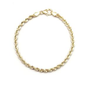 [GB] 이태리 할로우 로프 체인 14K GOLD 팔찌 LWB24037G