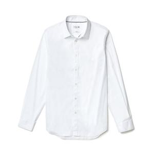 라코스테 남성 솔리드 포플린 긴팔남방 CH5366 white