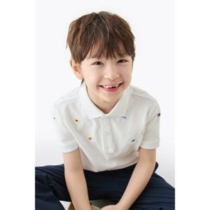 [타미힐피거칠드런TD] 올오버 플래그 반팔 폴로 티셔츠 (T42F1KKT510BT1)