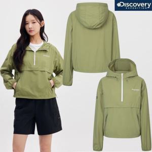 [디스커버리] 여성 25년 여름 쿨 경량 아노락 크롭 자켓 DWWJ91053 OLS