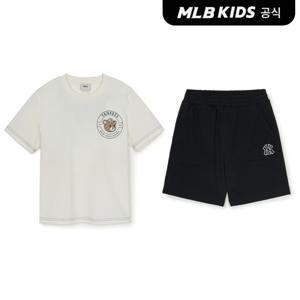 [MLB키즈 공식] 25SS 모노베어 티셔츠 세트 NY (Black) 7AS1C0153-50BKS
