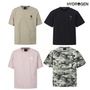 [하이드로겐] 유니 데일리 우븐 셋업 반팔 티셔츠 H31E2TR229