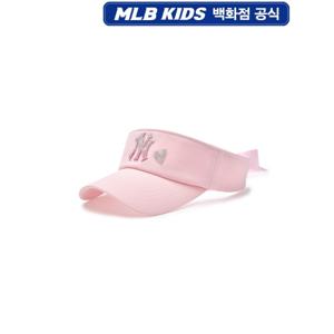 MLB키즈 베이직 여아 스톤 리본 썬캡 (7FSC4405350PKL)