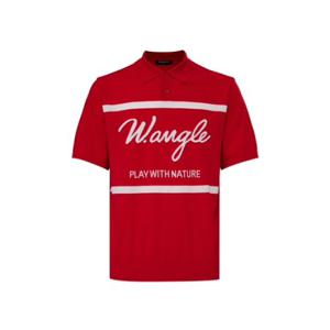 [와이드앵글] WMM25K72R2   CO 커시브 레터링 폴로 스웨터 M (Red)