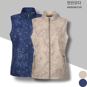 [마운티아]마운티아 여성 여름 조끼 일상용 산행 에 좋은 플라워