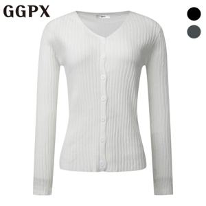 [GGPX] 골지 슬림 버튼 니트 가디건 (GP1KG030F)
