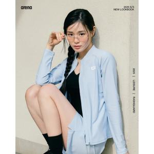 [아레나] 365 레귤러핏 여성 집업 래쉬가드 A5BL1QR42SBL