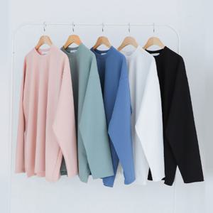 [리빌모아]남자 베이직 링클프리 무지 긴팔 티셔츠 5C5-TSA-Q070