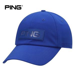 [핑](본사) [PING] 남성 사각 로고 와펜 볼캡 111D2CP383_BL