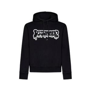 Dsquared2 로고 프린트 드로스트링 후드티 S74GU0754D25004 900 TP935875748