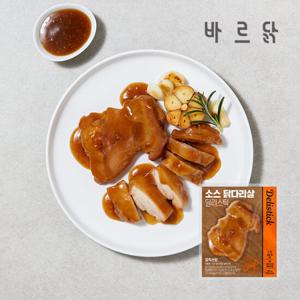 바르닭 딜리스틱 소스 닭다리살 갈릭산향 100g x3개