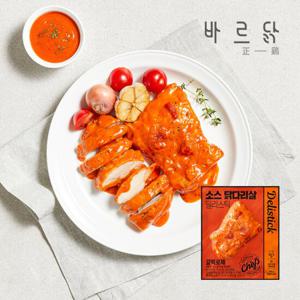 바르닭 딜리스틱 소스 닭다리살 갈릭로제 100g x3개