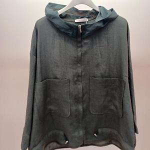 Latium HC06 국내생산 롤업7부소매 팔뚝품넉넉한  프라 집업 후드 린넨 점퍼 T2523jp15G