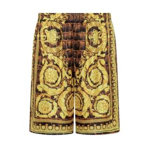 Versace 패턴 프린트 엘라스틱 웨이스트밴드 쇼츠 10024761A08535 5X330 TP943365406