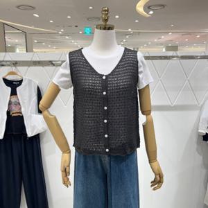 [밸리걸] 슬리브리스 브이넥 가디건 243580