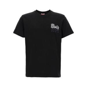 겐조 반팔 티셔츠 FF65TS1524SI99J Black