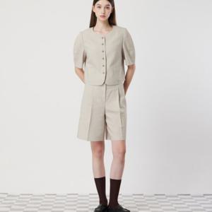 [씨씨콜렉트] 볼륨 하프슬리브 칼라리스 자켓 C252MSF236