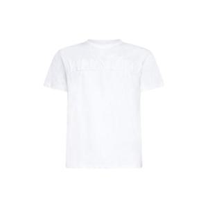 Valentino 로고 엠보싱 크루넥 티셔츠 XV3MG08Y843 0BO TP935849642