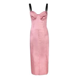Dolce   Gabbana 새틴 송아지 길이 코르셋 드레스 F6DIHTFURAG F0844 TP944140642