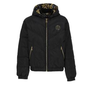 Versace 진스 꾸뛰르 로고 패치 후드 재킷 74GAUD17CQ01D G89 TP944040507