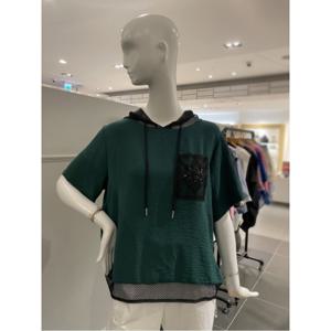 르니앤맥코이 망사주머니 후드넥 블라우스 (MM08BL518HJY)