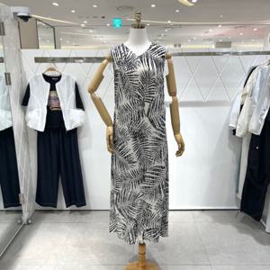 [밸리걸] 유니크 프린트 롱 원피스 603870