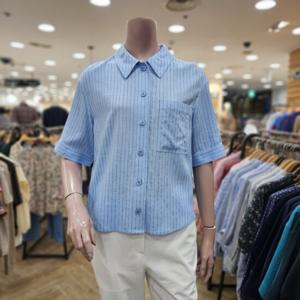 [BCBG][BCBG] o 스트라이프 린넨 블라우스 B5B4B425