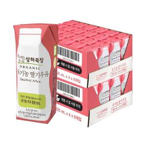 [매일유업]상하목장 유기농 딸기우유 125ml 72팩