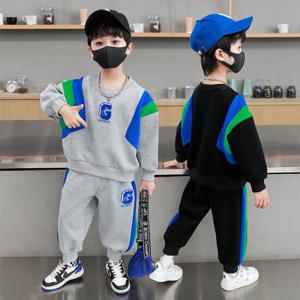 [엠케이] 스포티 자수 남아 맨투맨 조거 상하복 세트 205391
