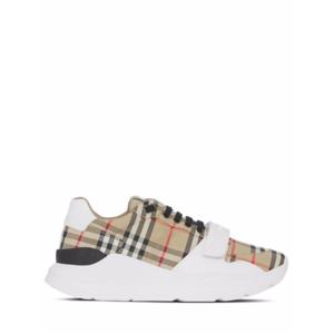 버버리 빈티지 체크 벨크로 스니커즈 8050509 A7028 Beige