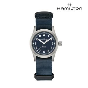 [해밀턴]카키필드 쿼츠 33mm 블루 다이얼 H69301940