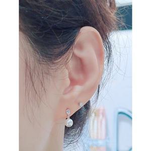 로이드 드롭 포인트 진주 귀걸이 LPTL4078T