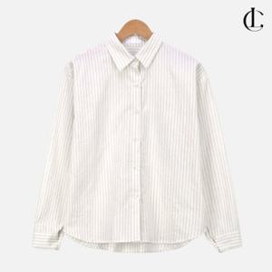 엘케이트 여성 스트라이프 셔츠 데일리 블라우스 봄 기본 남방 LCHT069
