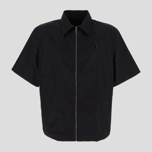 지방시 블랙 집업 반팔 셔츠 BM615315L8001