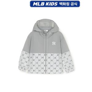 MLB키즈 다이아 모노그램 경량 바람막이 점퍼 (7AWJMD65350IVS)
