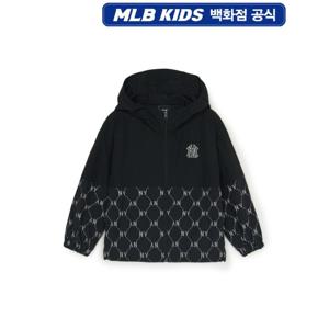 MLB키즈 다이아 모노그램 경량 바람막이 점퍼 (7AWJMD65350BKS)