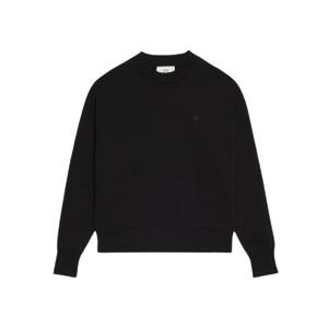 아미 톤온톤 하트 로고 스웨트셔츠 블랙 USW012-740-001
